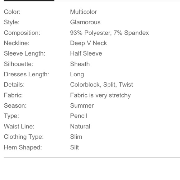 🆕Red/Black 2 tone twist front dress w/front slit - Picture 5 of 6